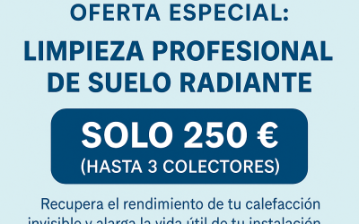 Recupera el rendimiento de tu suelo radiante con nuestra oferta de limpieza profesional